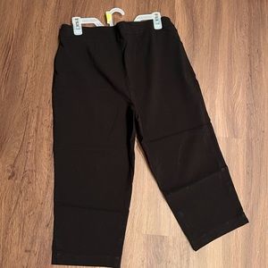 Black Crop Pants for Work